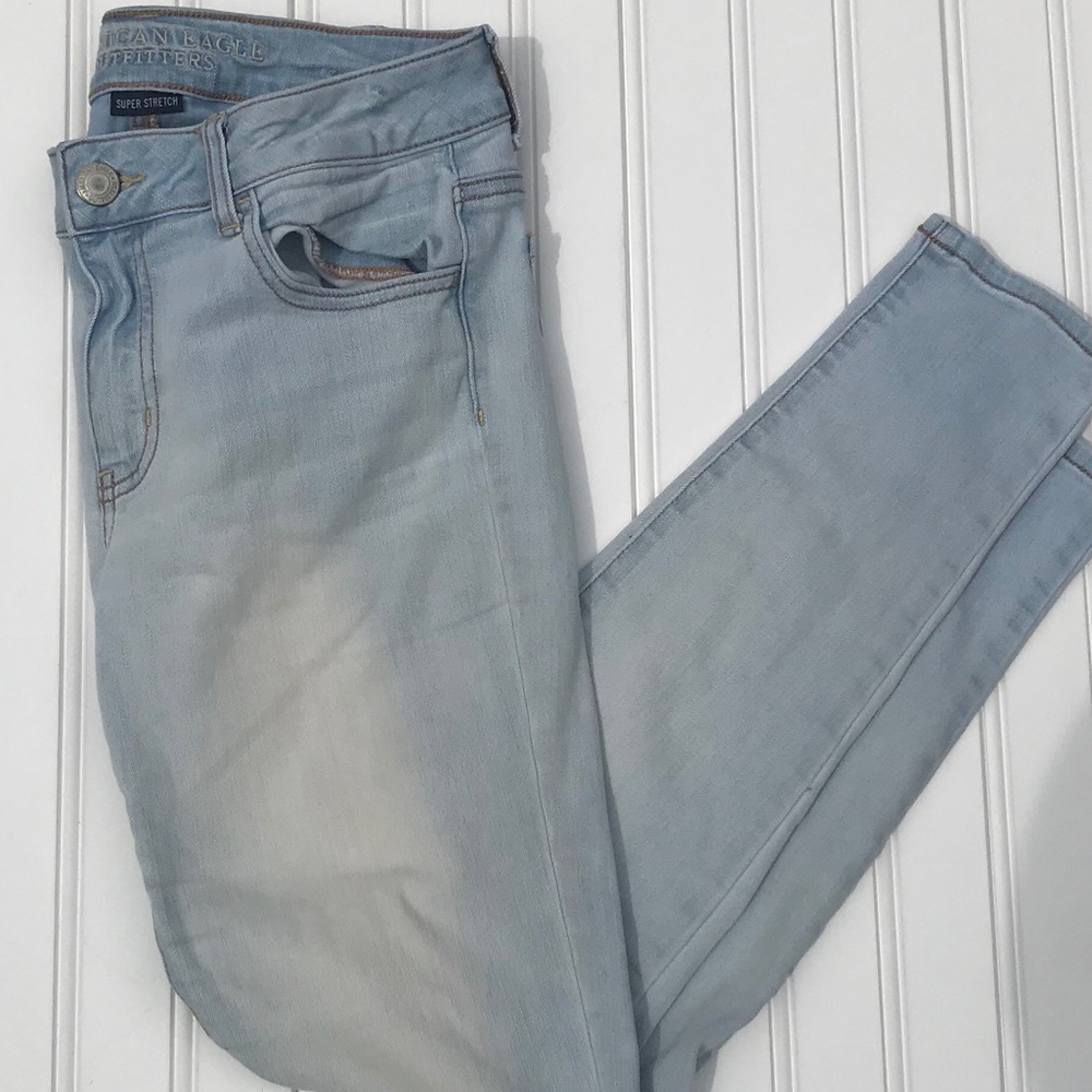 American Eagle Faded Skinny Jeans
